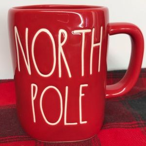 Rae Dunn North Pole Christmas red large lettering